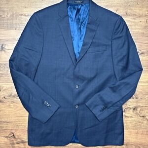 John Varvatos Blazer Sport Coat Casual Two Button Jacket Mens Size 42L Wool Suit